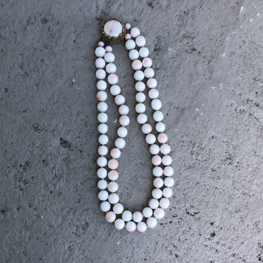 1950s double  strand  necklace